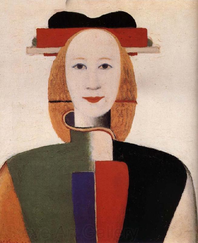 Kasimir Malevich The Girl-s hair with comb Germany oil painting art